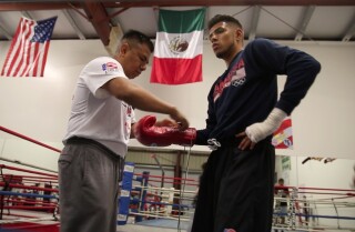 Carlos Balderas of the USA Olympic Boxing team