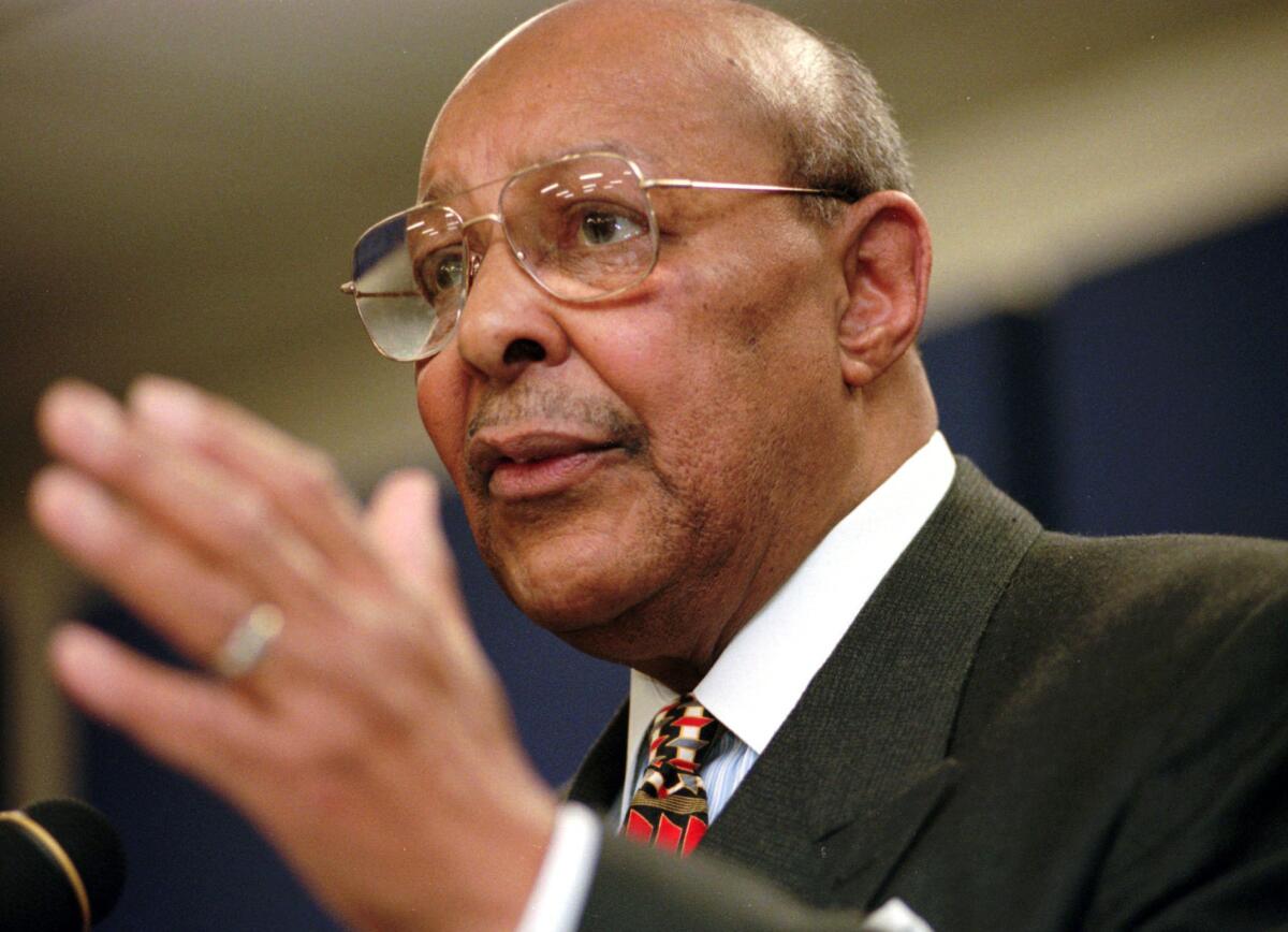 Louis Stokes, shown in 1998, was a 15-term congressman from Ohio.