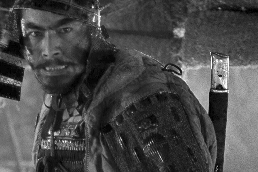 En esta imagen proporcionada por Janus Films, Toshir? Mifune en una escena de la película "Los siete samuráis" de 1954. (Janus Films vía AP)