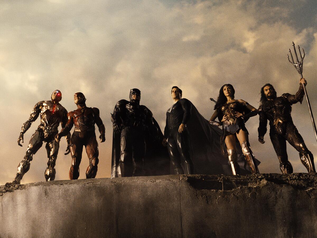 A screen grab from the trailer for the 2021 film "Zack Snyder's Justice League."