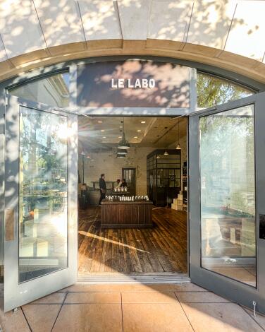 The entryway to Le Labo