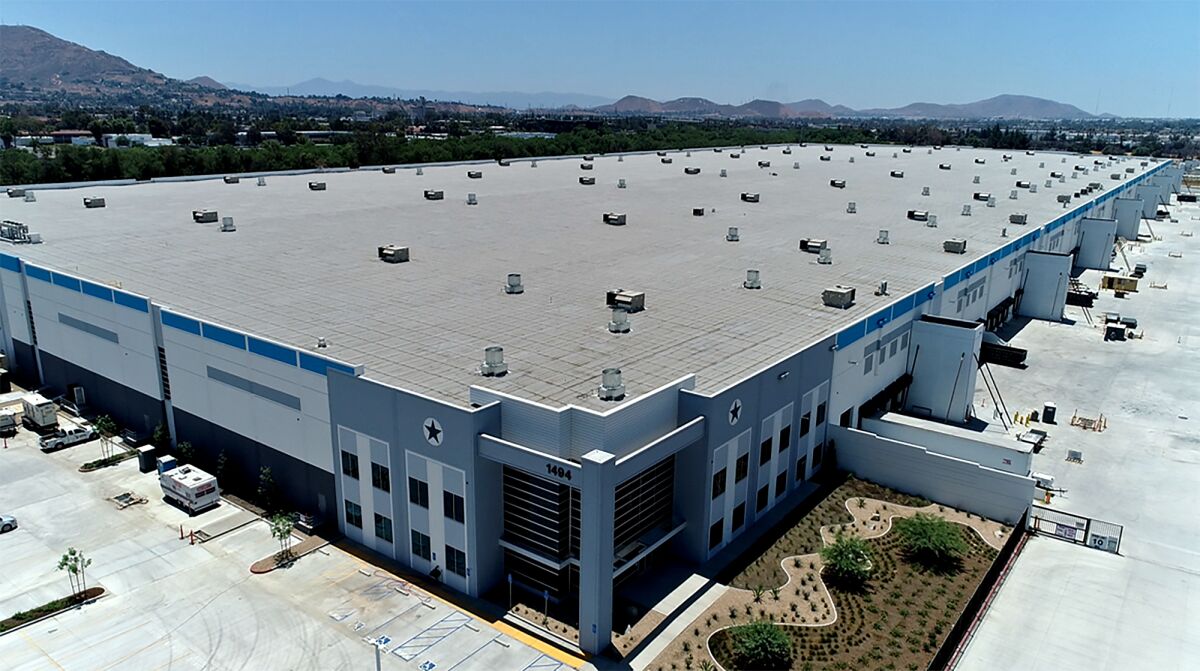This 2-million-square-foot warehouse in Riverside is said to be part of a $2-billion real estate deal.