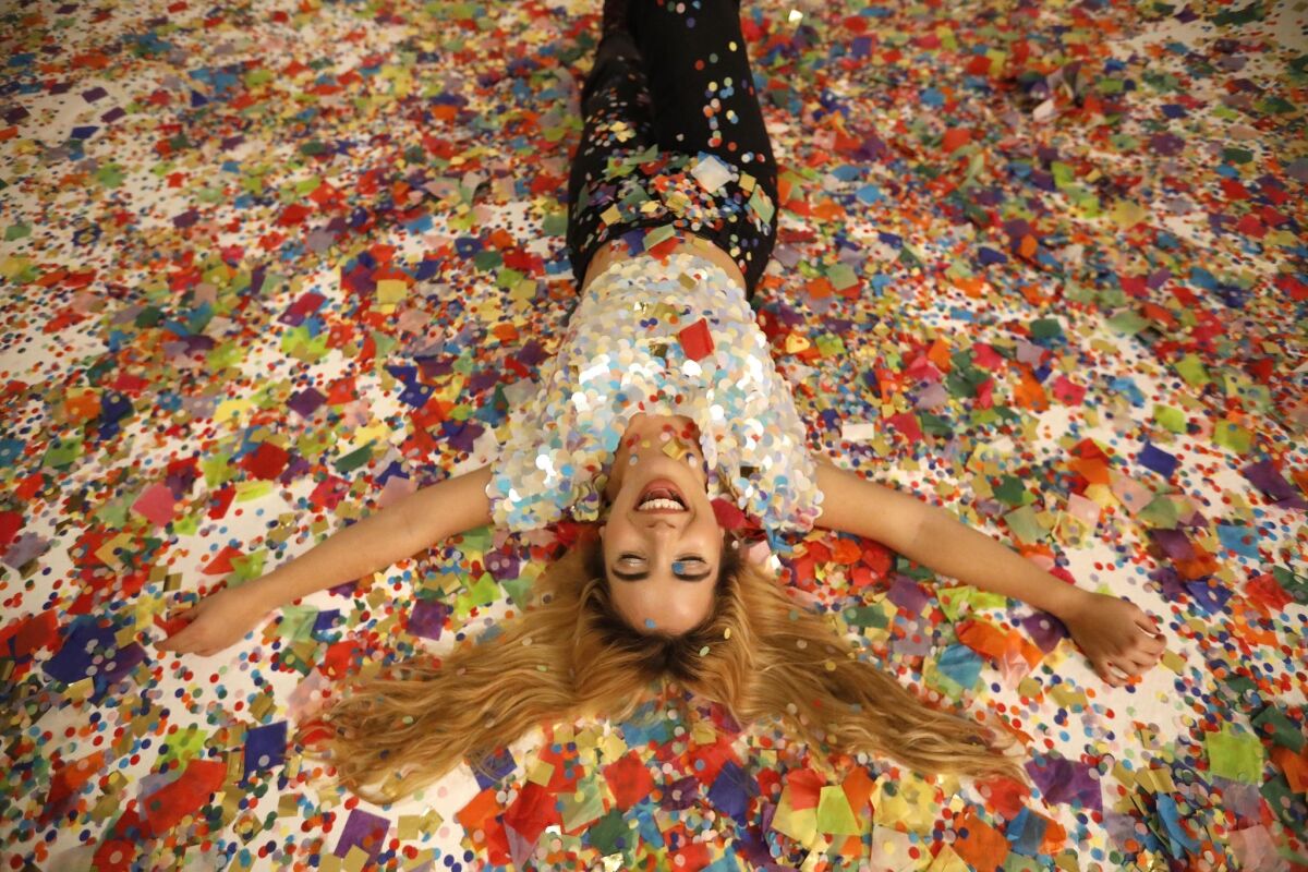 Photographer Jelena Aleksich, founder of the Confetti Project, at the APEX studios in downtown Los Angeles.