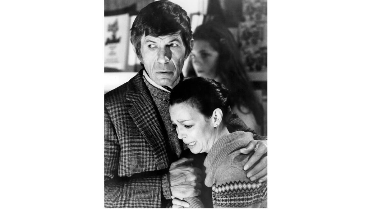 Leonard Nimoy and Lelia Goldoni in "Invasion Of The Body Snatchers" from 1978.