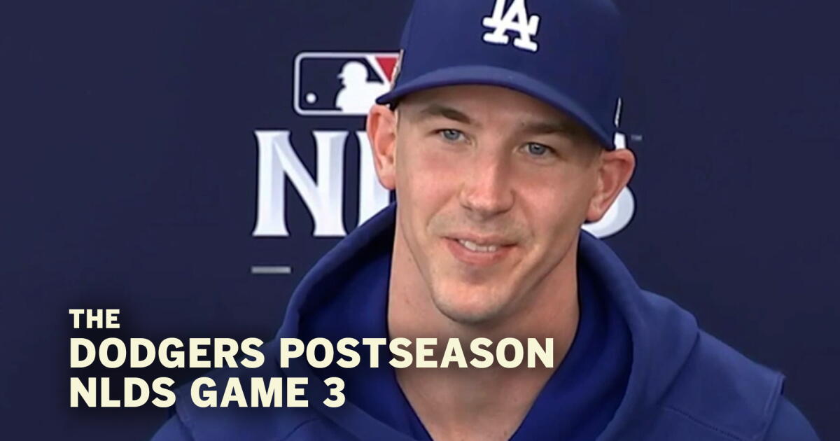 Bueller Pitcher Walker Buehler talks pitching healthy and starting NLDS Game 3 - Los ...