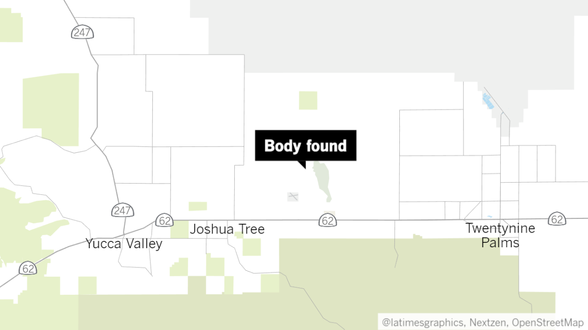 Approximate location of where a body was found.