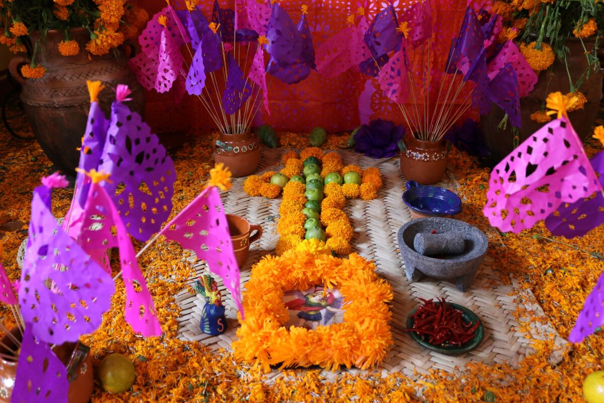 Day of the Dead altar in Tequila, Mexico