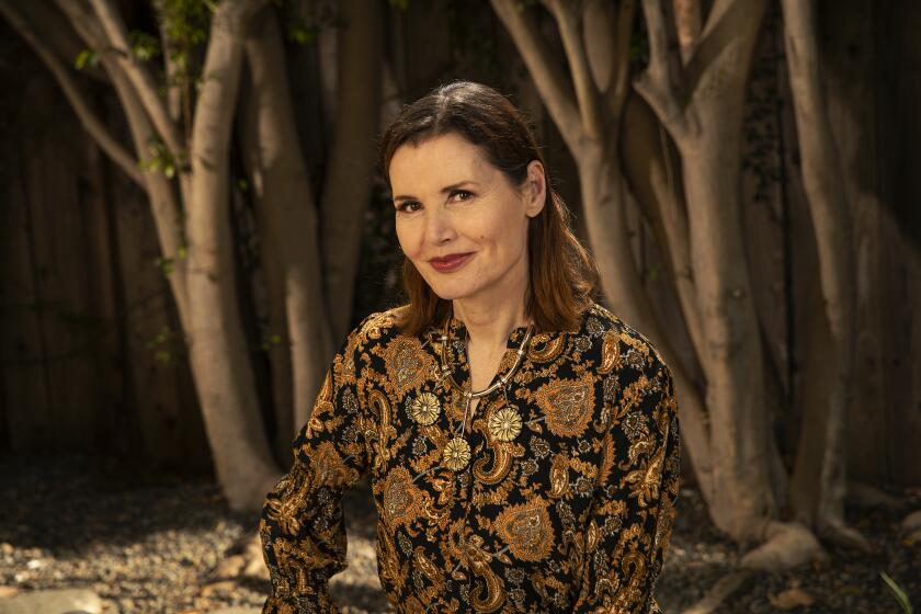 PACIFIC PALISADES, CA -JULY 27, 2020: Actress Geena Davis is photographed at her home in Pacific Palisades. Davis is helming the 6th annual Bentonville Film Festival and bringing more inclusive voices to Hollywood. (Mel Melcon / Los Angeles Times)