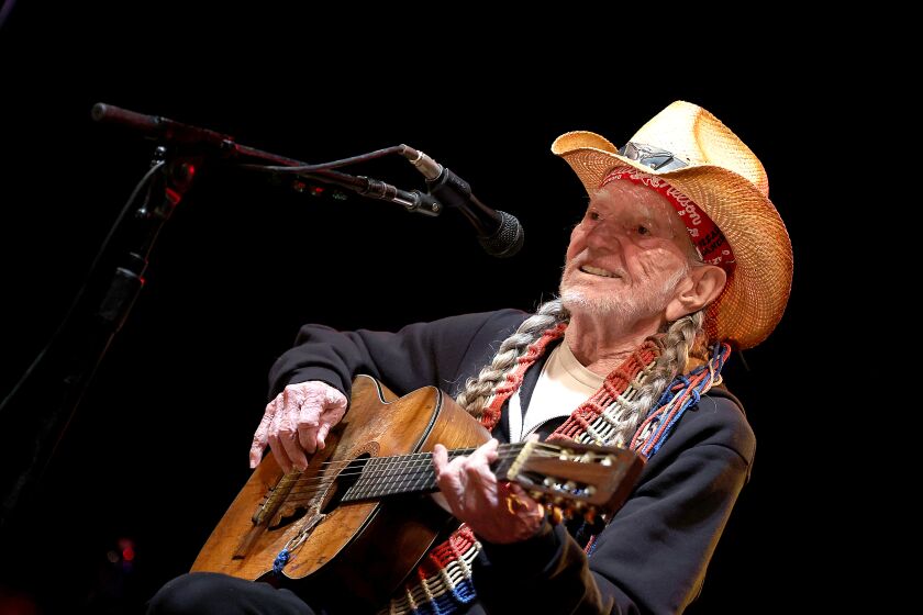 Willie Nelson is shown at an early 2022 concert at his Texas ranch