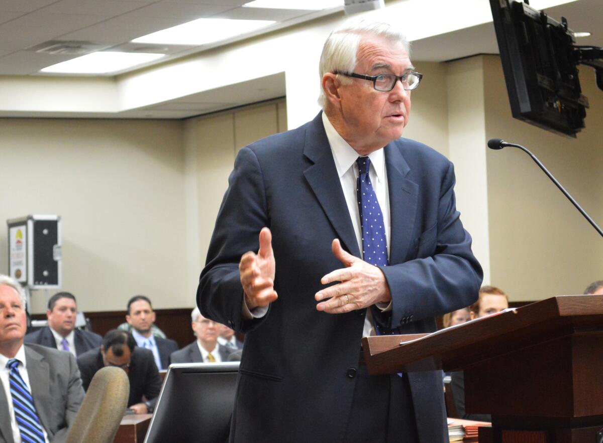 Attorney David King, representing a coalition of groups that challenged the Florida Legislature's congressional map, argues during a hearing last month. A judge has ordered the Legislature to draw a revised map by Aug. 15.