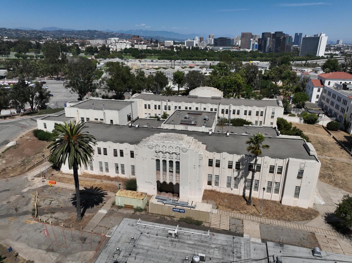 Aerial view of Bldg. 13 at The West Los Angeles Veterans Campus in The West Los Angeles Veterans 