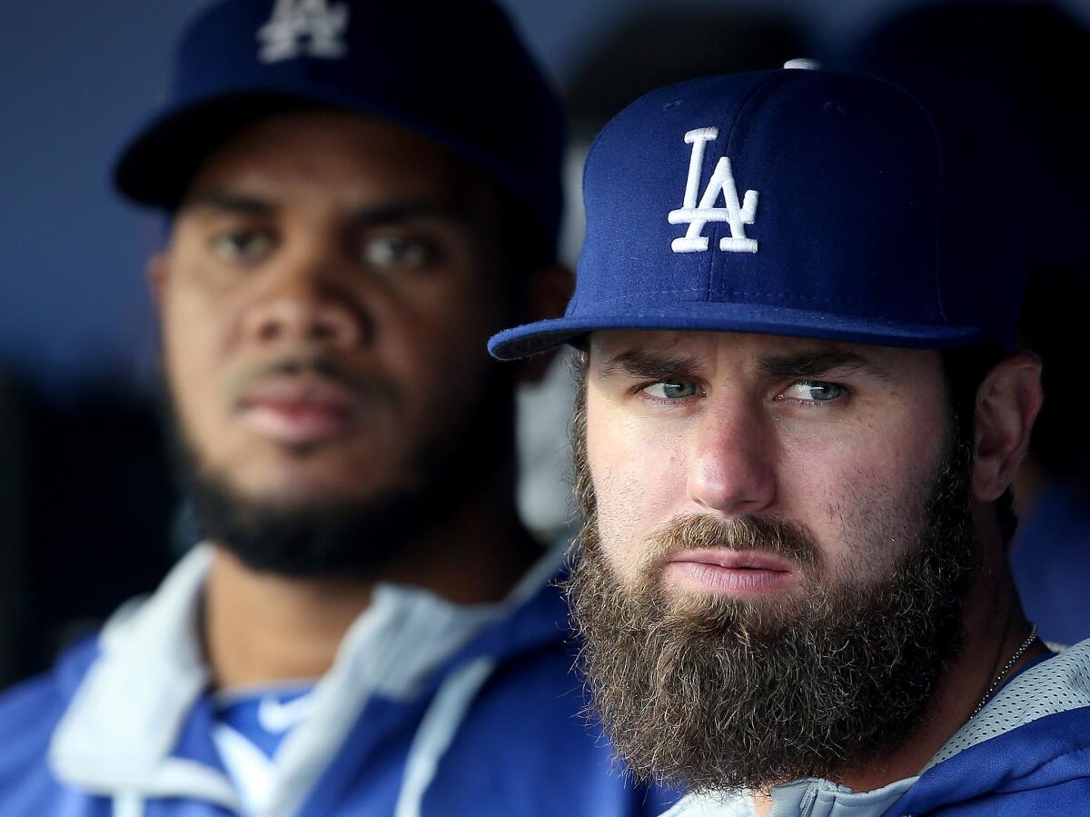 Dodgers outfielder Scott Van Slyke had career highs in games (98), home runs (11), average (.297) and on-base percentage (.386) this season.