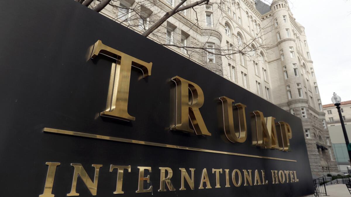 The Trump International Hotel in Washington.