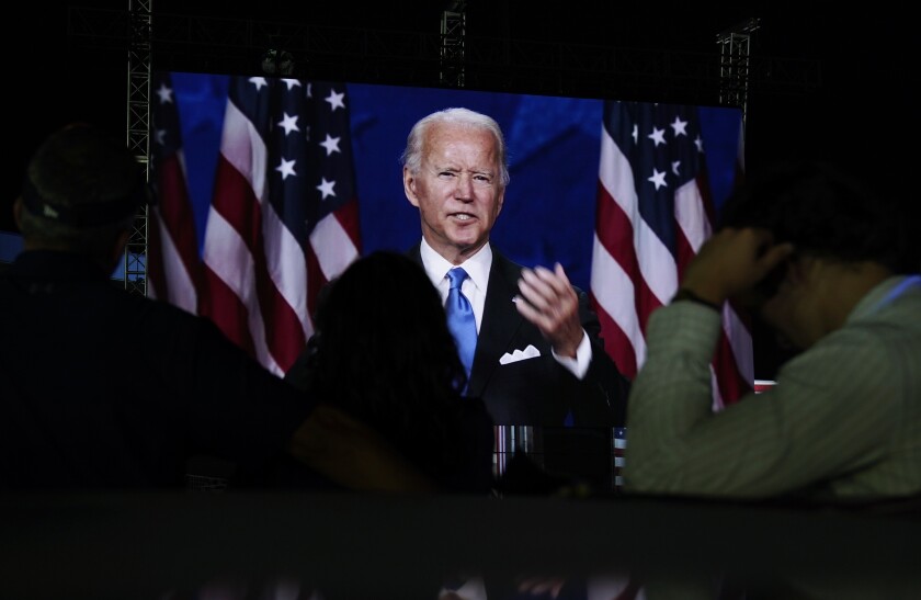 Joe Biden 2020 Dnc Speech Read The Full Transcript Los Angeles Times