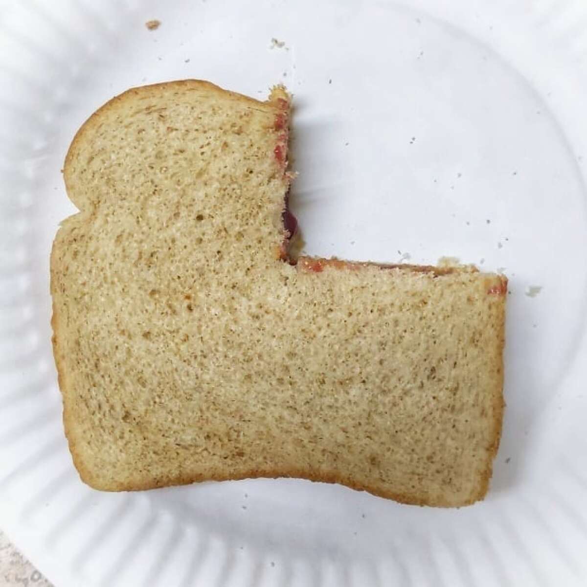 Here's 75 percent of a sandwich to illustrate 75 percent effort.