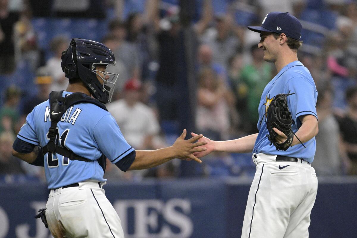 Rays 8-0, majors best start in 20 years, beat A's 11-0 - The San