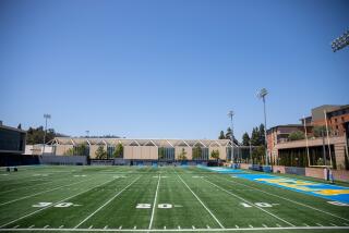 The practice field for the UCLA football team on the Westwood campus.