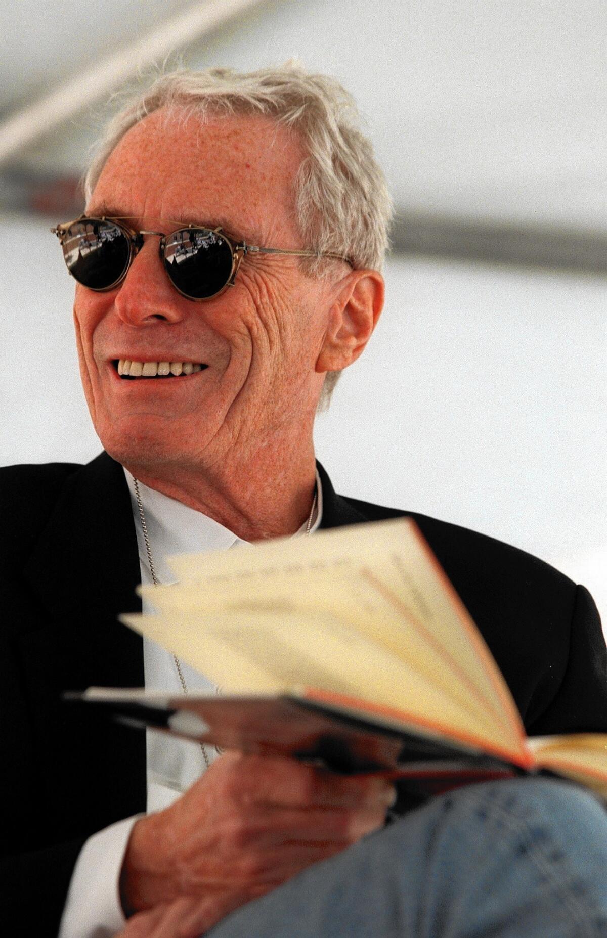 Poet Mark Strand at the Los Angeles Times Festival of Books in 1999. From the beginning of his career, Strand was haunted by absence, loss and the passage of time.