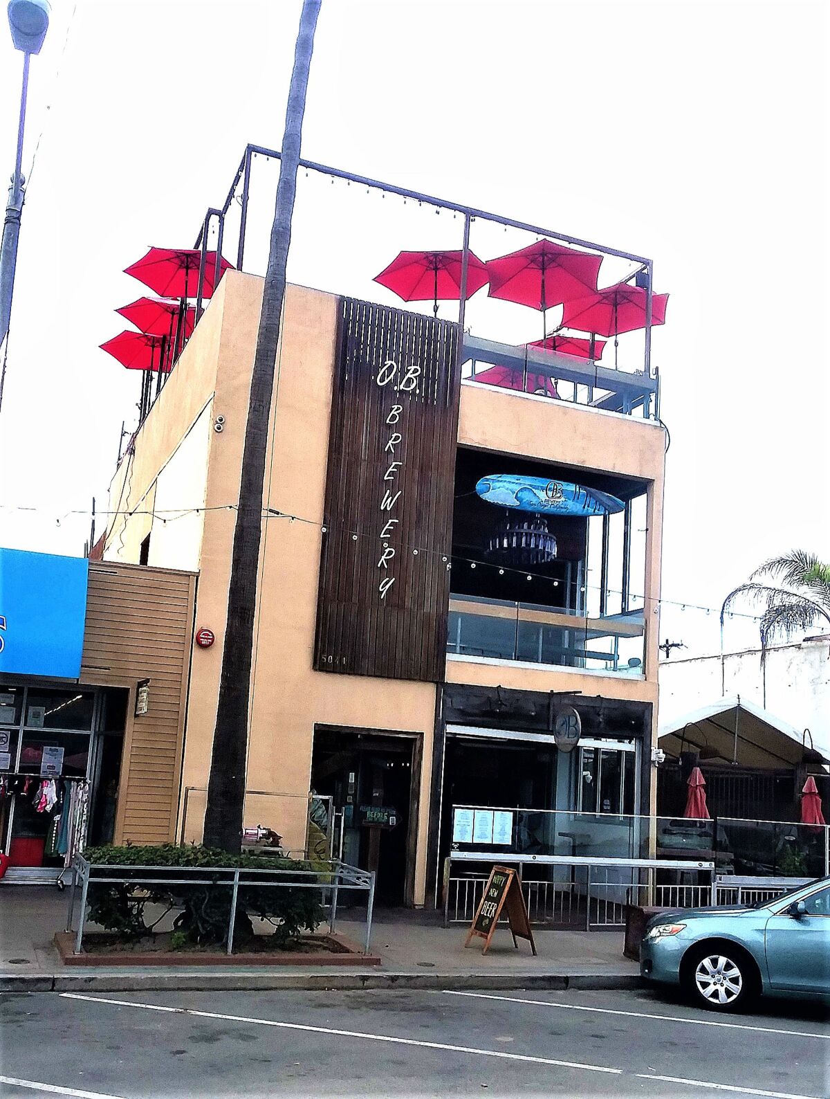 The former In-Between building at 5041 Newport Ave. was given a makeover as OB Brewery.