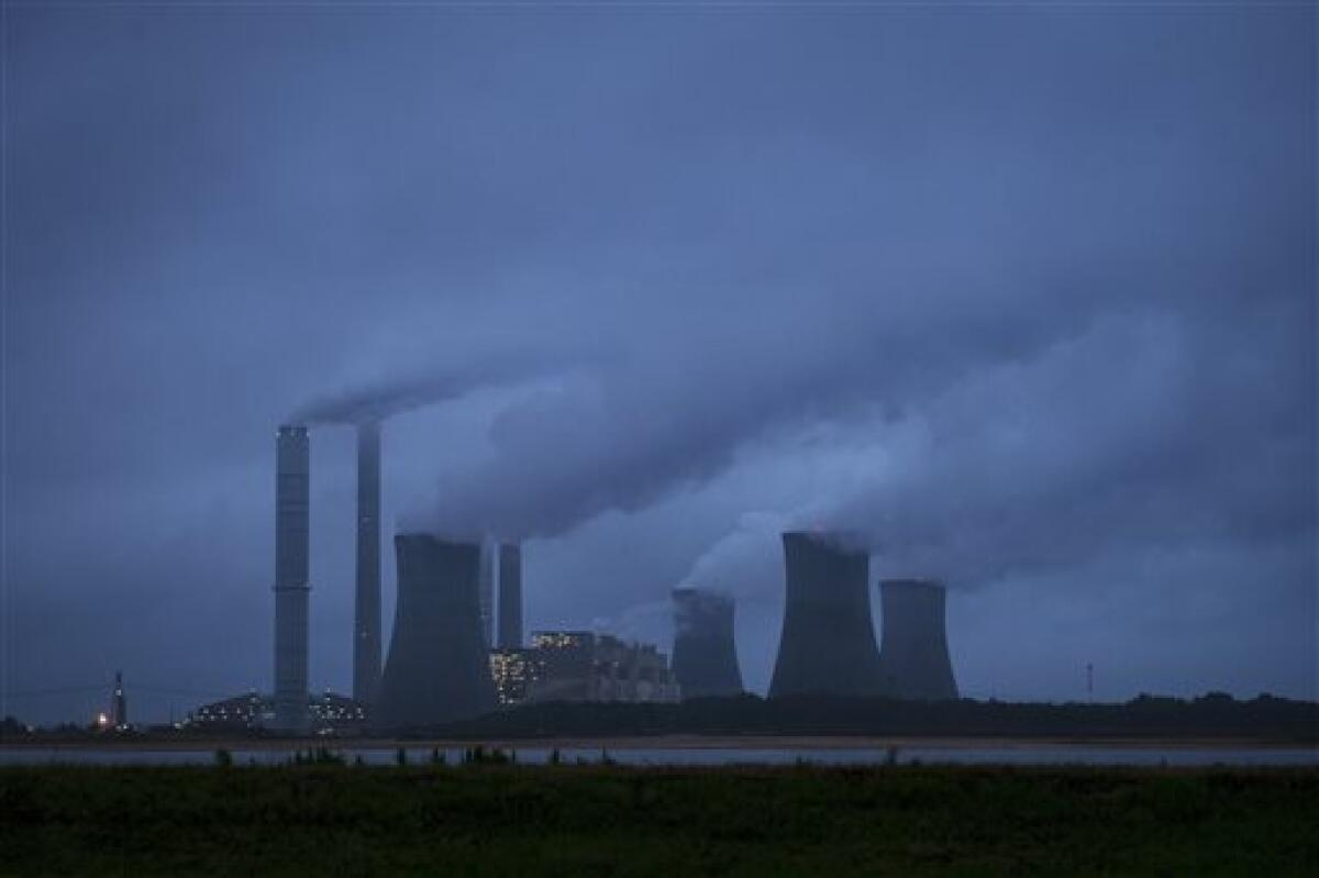 The coal-fired Plant Scherer is shown in operation early June 1, 2014, in Juliette, Ga.
