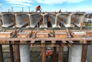 Hanford, CA, Tuesday, January 29, 2024 - Work continues on the California High Speed Rail, Hanford Viaduct. (Robert Gauthier/Los Angeles Times)
