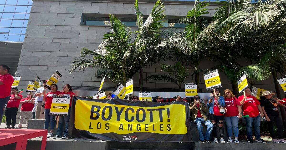 洛杉矶酒店工人罢工：工会呼吁抵制未签订合约的酒店