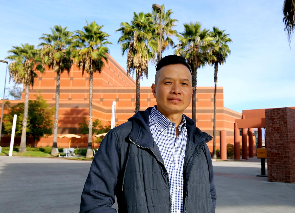 Tin Nguyen shown at Cal State Los Angeles.