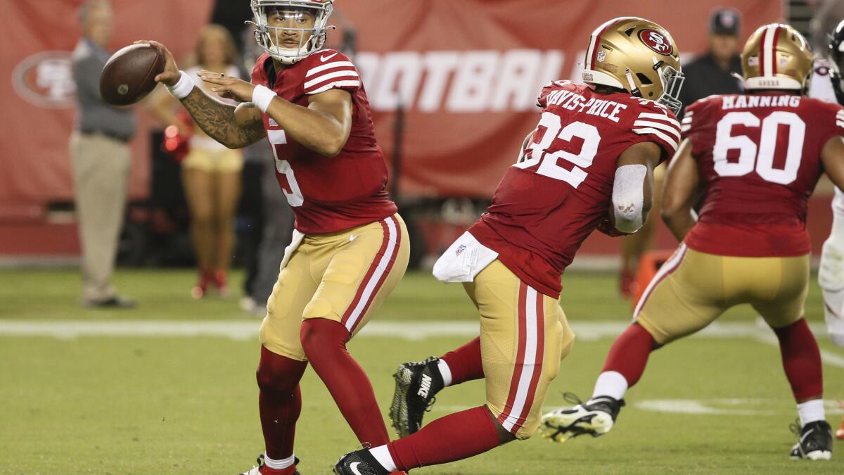 Trey Lance officially starting quarterback for San Francisco 49ers