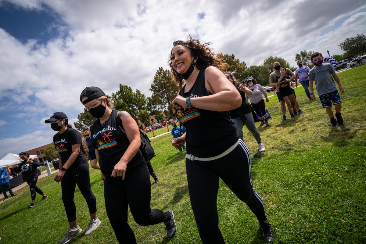 People participate in the Epilepsy Foundation of San Diego County's Sharon's Ride. Run. Walk. on May 22 at Liberty Station.