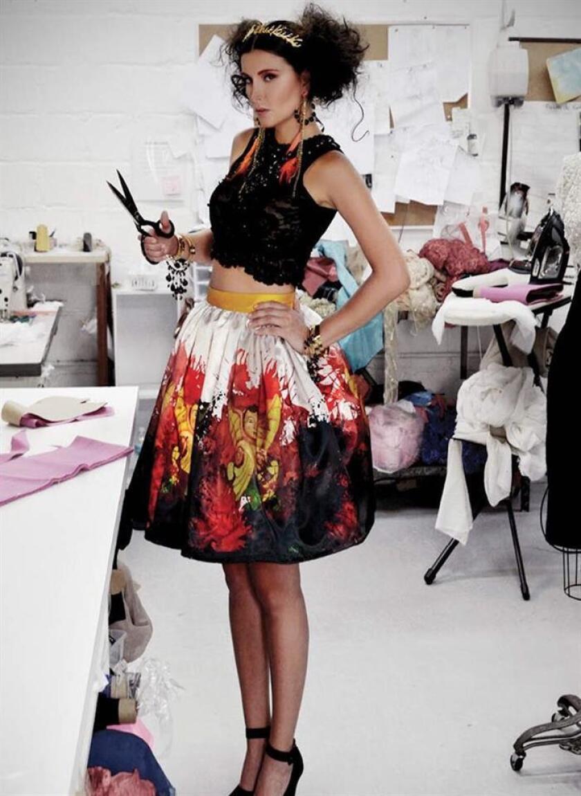 Fotografía sin fecha específica cedida por Rosita Hurtado hoy, miércoles 25 de julio de 2018, muestra a una modelo con un vestido para la "Gala de los Ángeles", de la diseñadora boliviana Rosita Hurtado, en Miami (EE.UU.). EFE/Favio Orioda/Rosita Hurtado/SOLO USO EDITORIAL/NO VENTAS