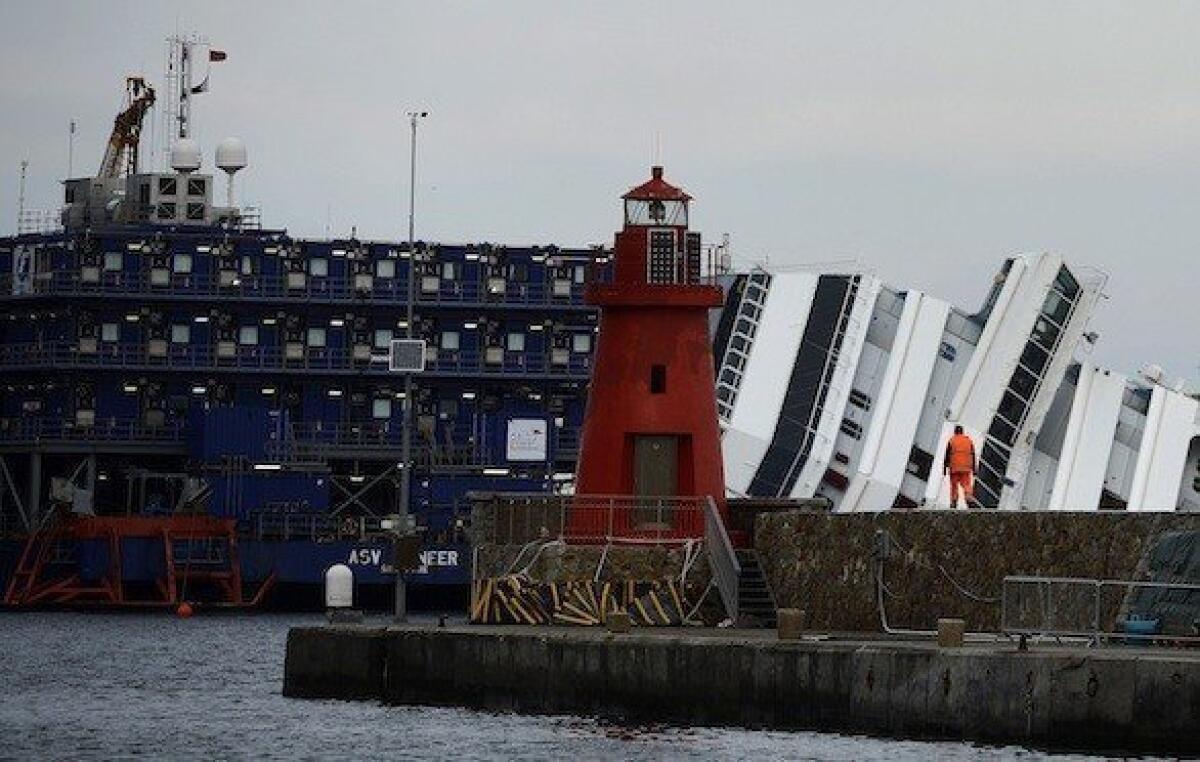 The Costa Concordia capsized almost a year ago near the Italian island of Giglio.