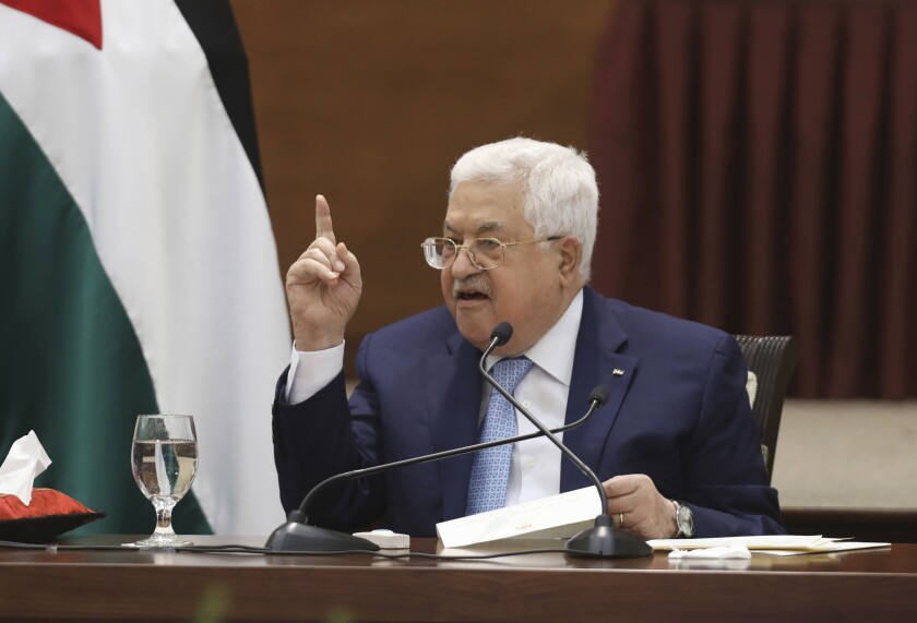 Mideast Palestinians Abbas