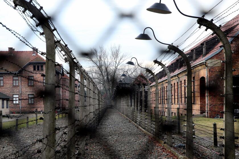 Former Nazi German concentration and death camp Auschwitz-Birkenau.