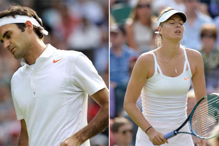 Both Roger Federer and Maria Sharapova were eliminated at Wimbledon far sooner than many had expected.