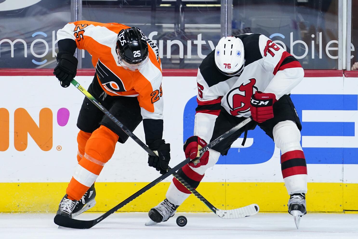 McLeod, Palmieri score in New Jersey's 4-3 win over Flyers - The