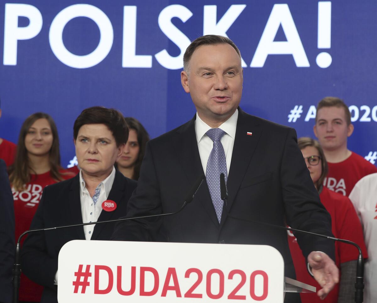 Polish president calls LGBT 'ideology' worse than communism - Los Angeles  Times