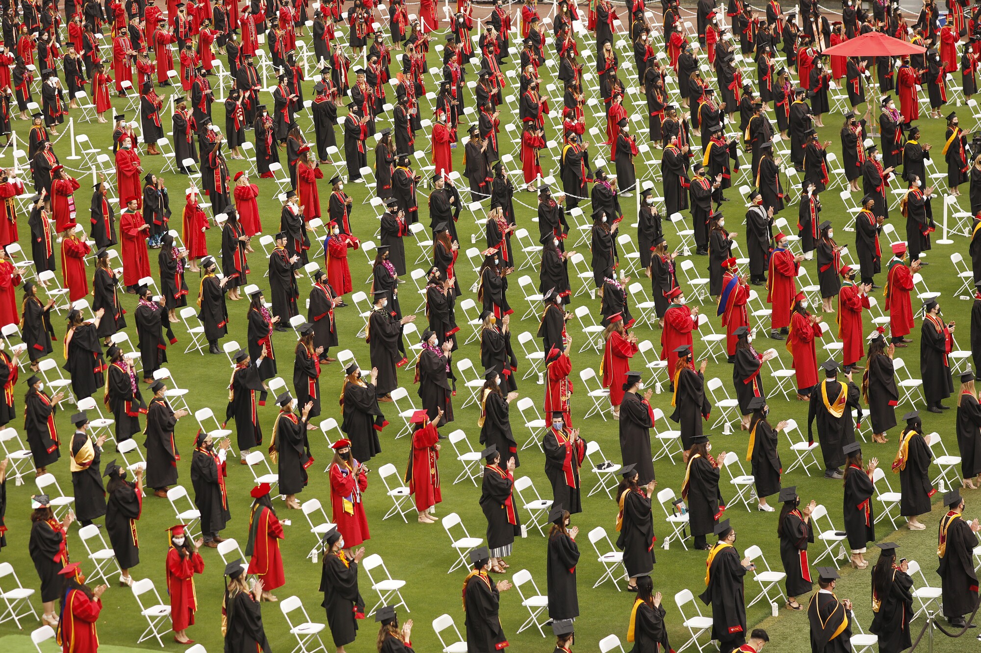 Photos First USC graduation at the Coliseum in 71 years Los Angeles