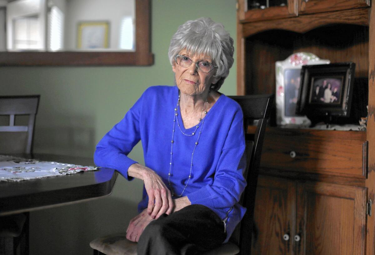 Porter Ranch resident Roberta Cohen, 88, has remained in her home.