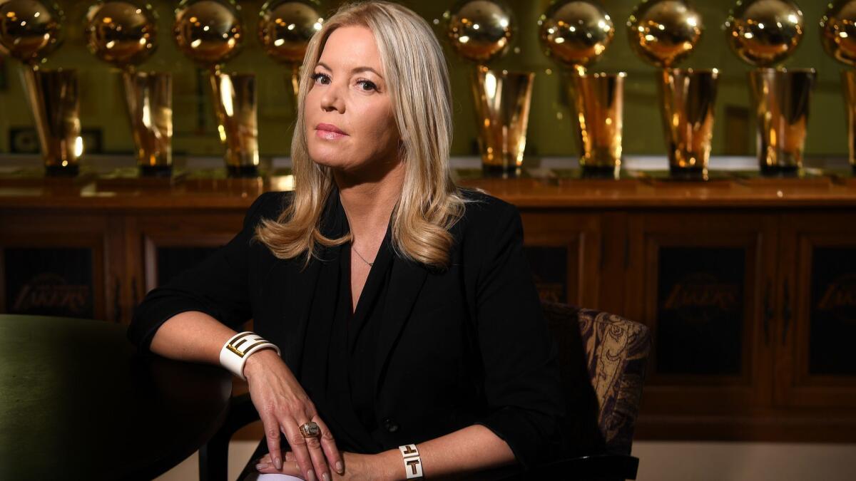 Co-owner Jeanie Buss has been guiding the Lakers since winning a battle with her older brothers for control of the franchise.