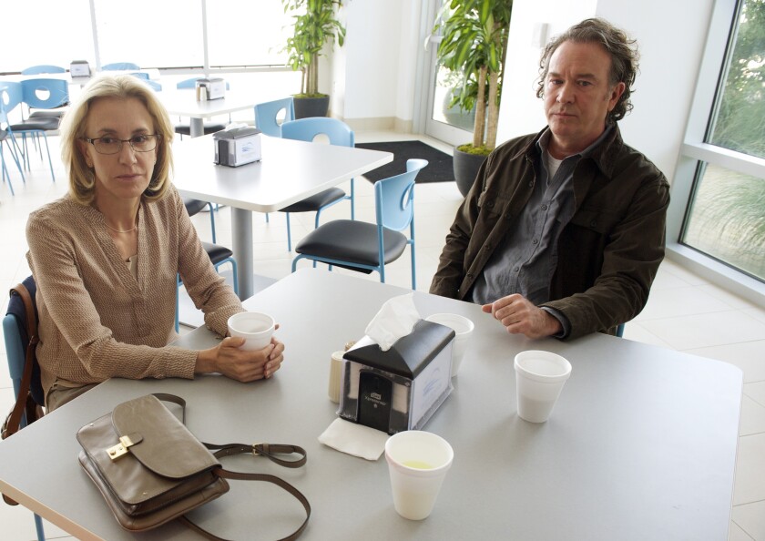 Felicity Huffman and Timothy Hutton in “American Crime.”  