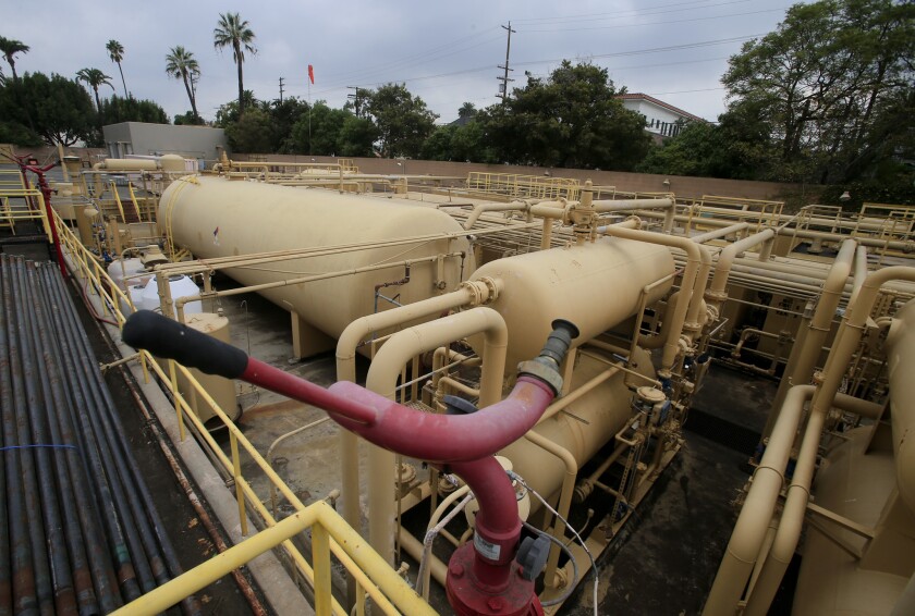 Allenco's oil pumping facility in University Park is shown in 2013.