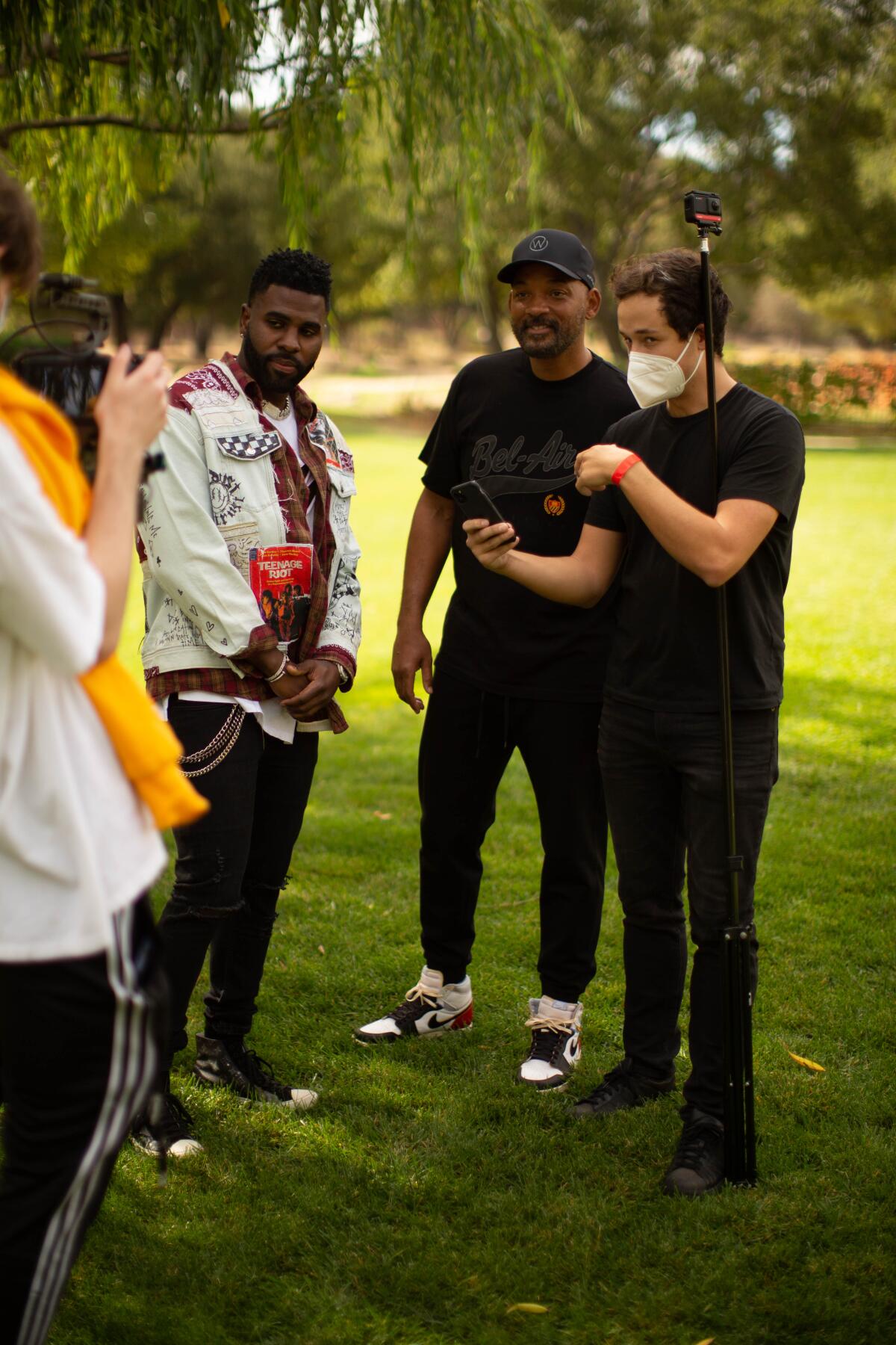 Jason Derulo and Will Smith on a VFX shoot with Jesse Richards.