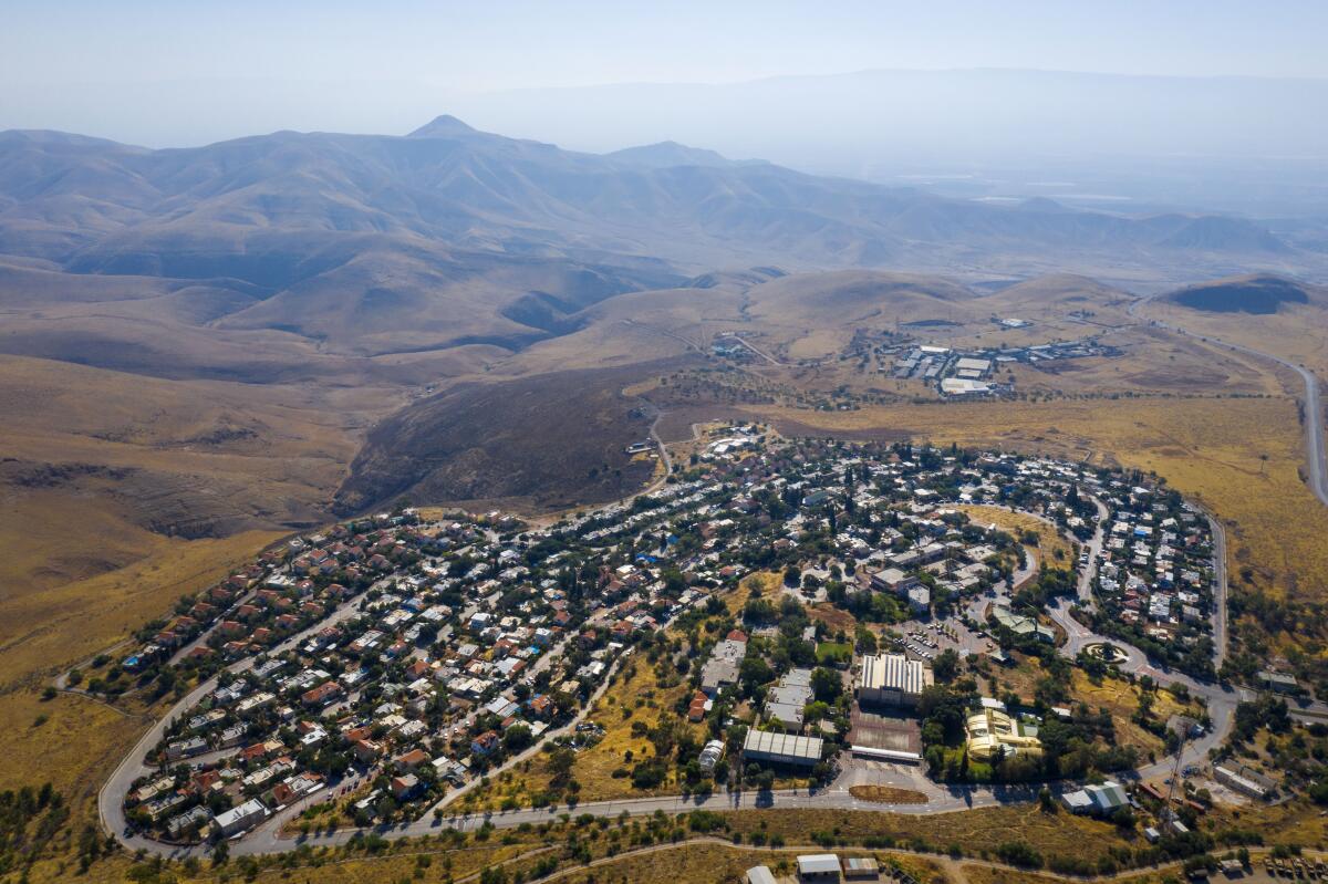 A view of the Jewish settlement of Maale Efrayim in the Jordan Valley, in Israeli-occupied West Bank