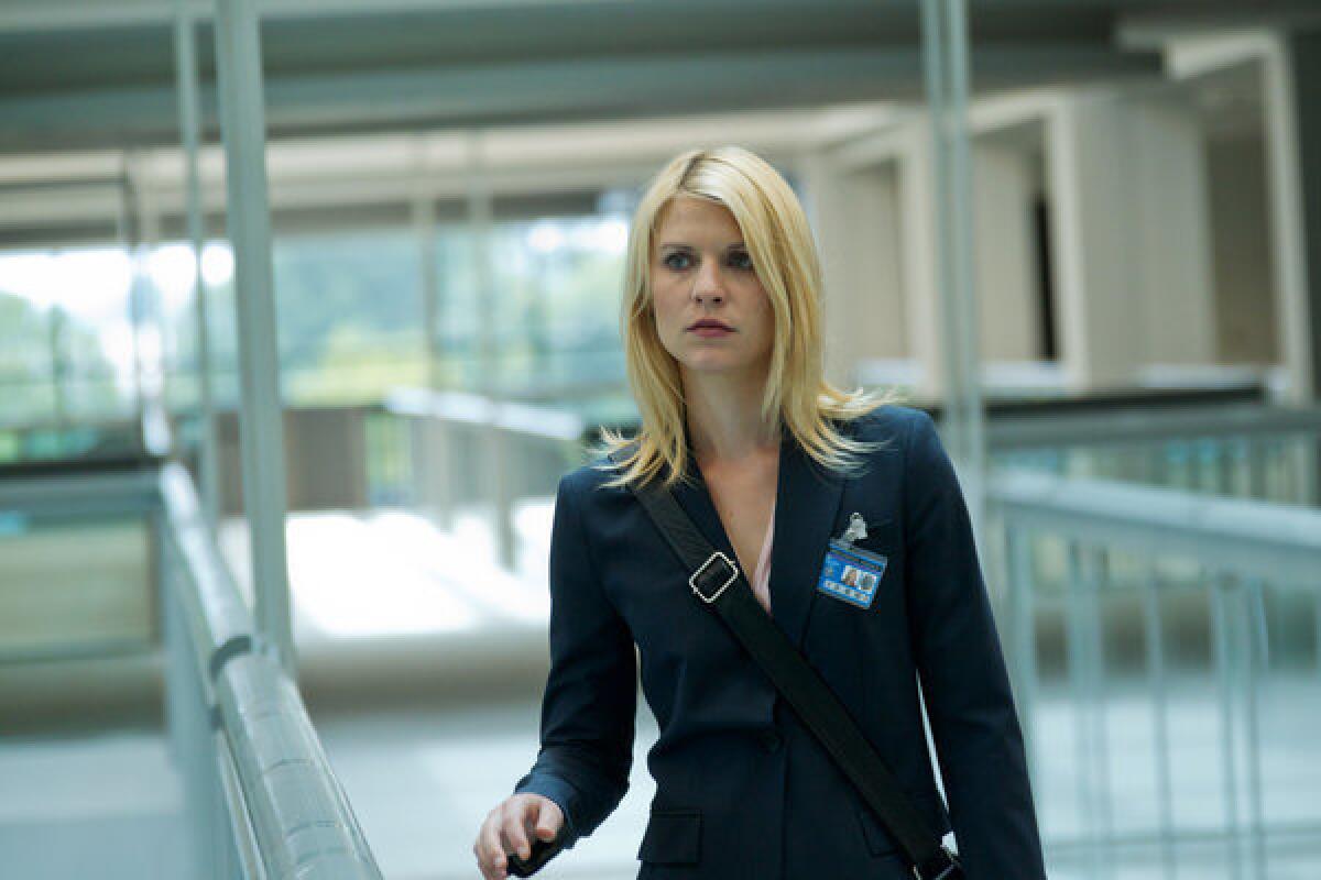 Claire Danes portrays Carrie Mathison in a scene from the Showtime original series, "Homeland."