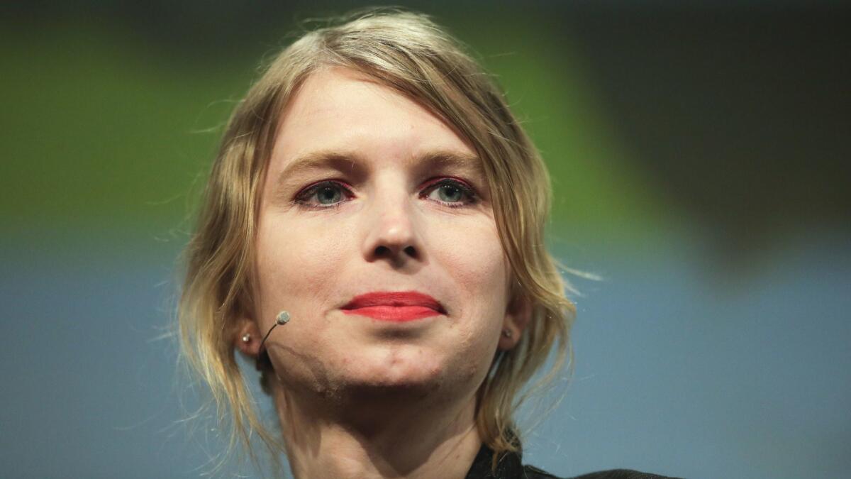 Before she left the jail, Chelsea Manning, shown last year, received another subpoena demanding her testimony on May 16 to a new grand jury.