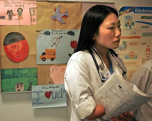 Kellie Lim, who never let becoming a triple amputee when she was 8 keep her from achieving her dream of being a doctor, recently finished a pediatrics rotation at UCLAs medical center. She will graduate Friday from the David Geffen School of Medicine at UCLA.