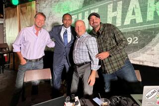 Co-hosts Mike Felger, left, and Tony Massarotti, right, with Jim Murray, an on-air contributor, and Stephen A. Smith.