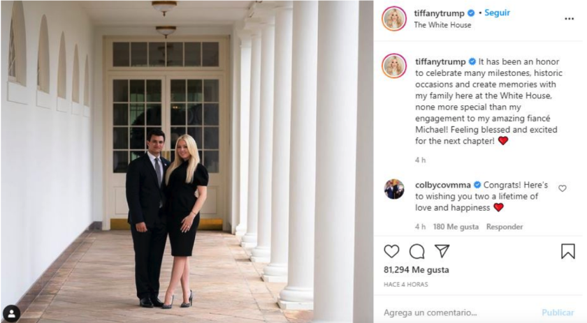 Foto: Instagram/ @tiffanytrump