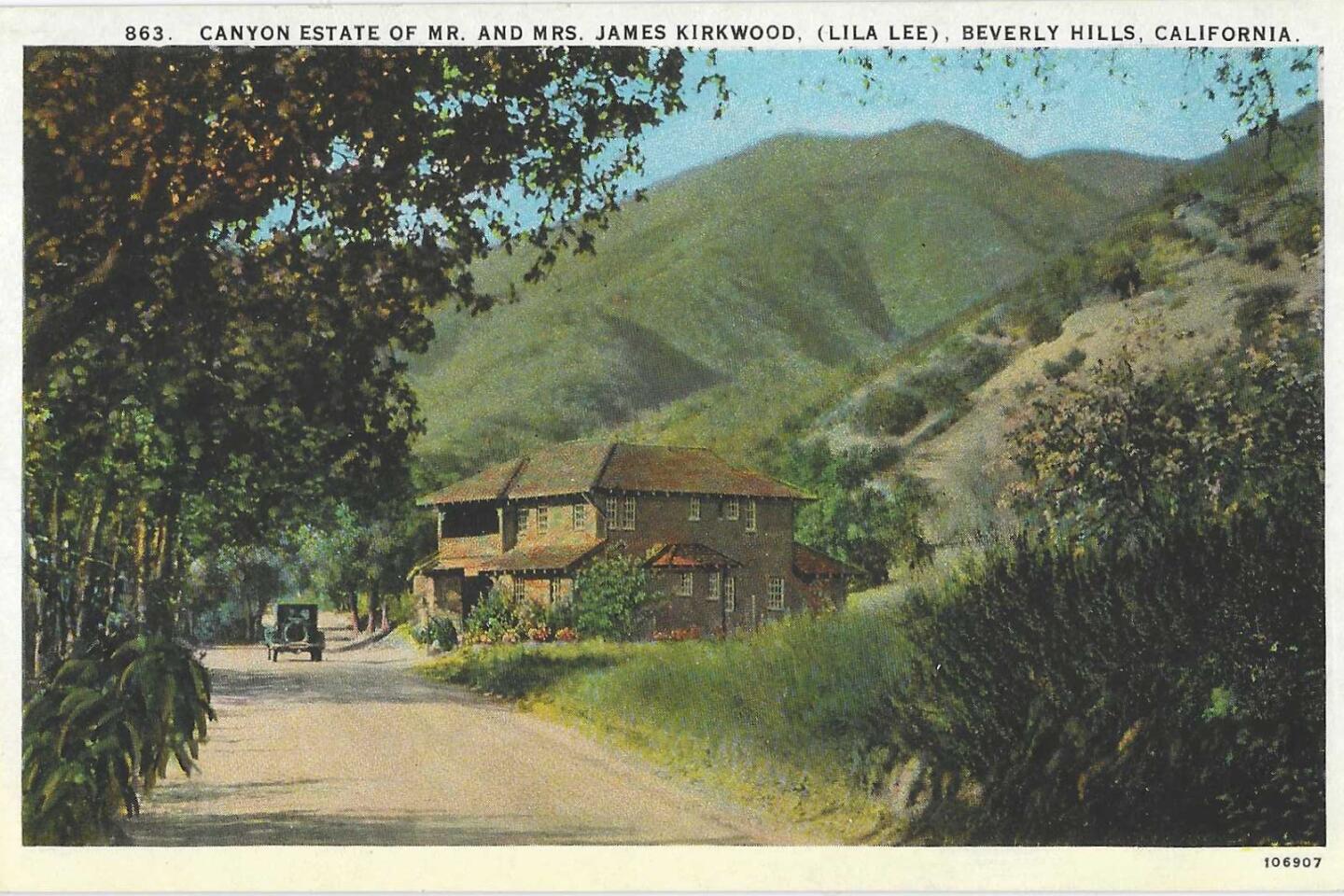 Vintage postcard: Kirkwood home