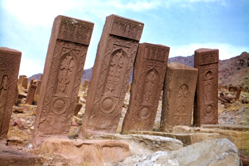 The medieval Djulfa khachkars once numbered in the thousands.